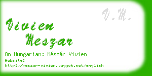 vivien meszar business card
